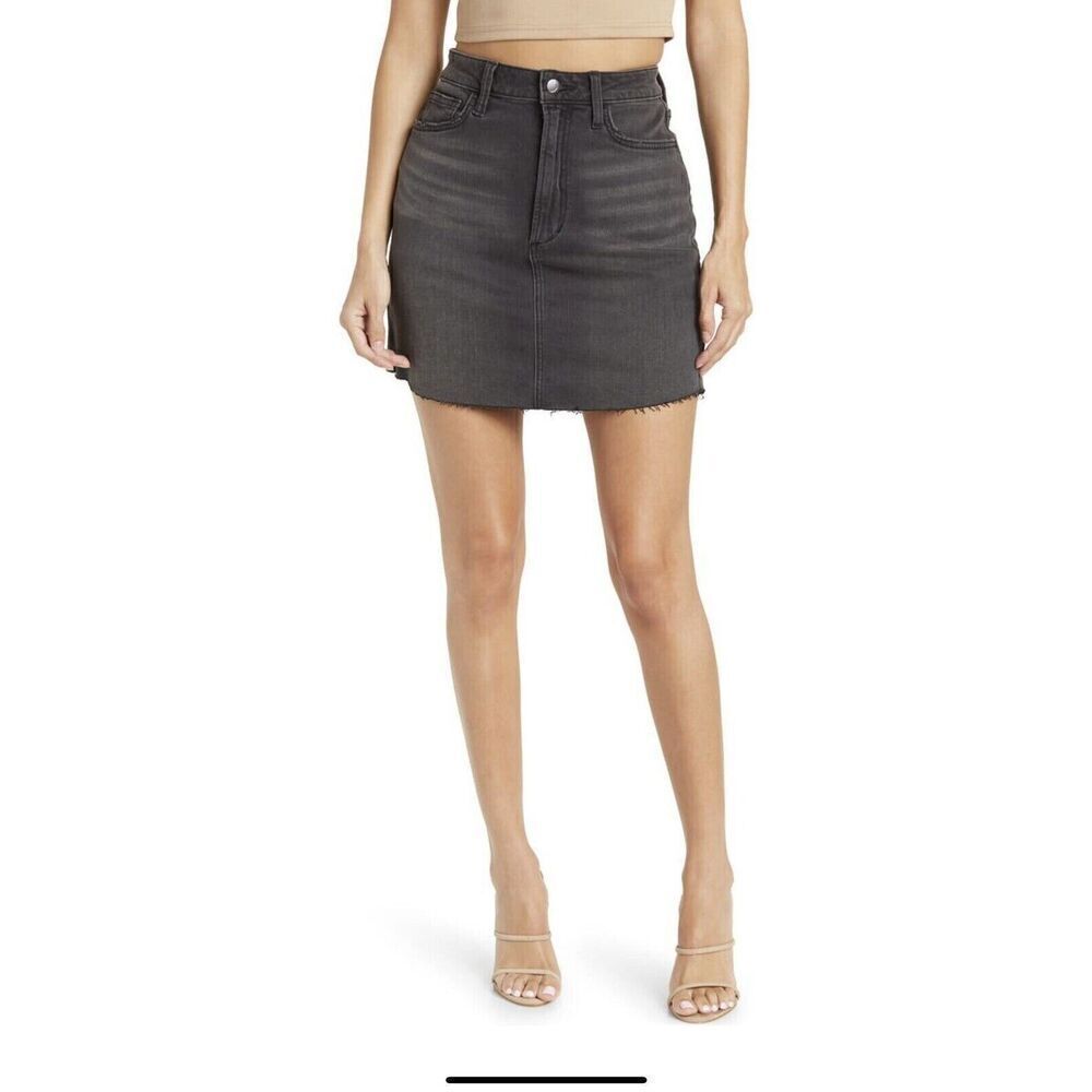 Joes Jeans High Rise Mini Skirt Womens 27 Black NEW‎